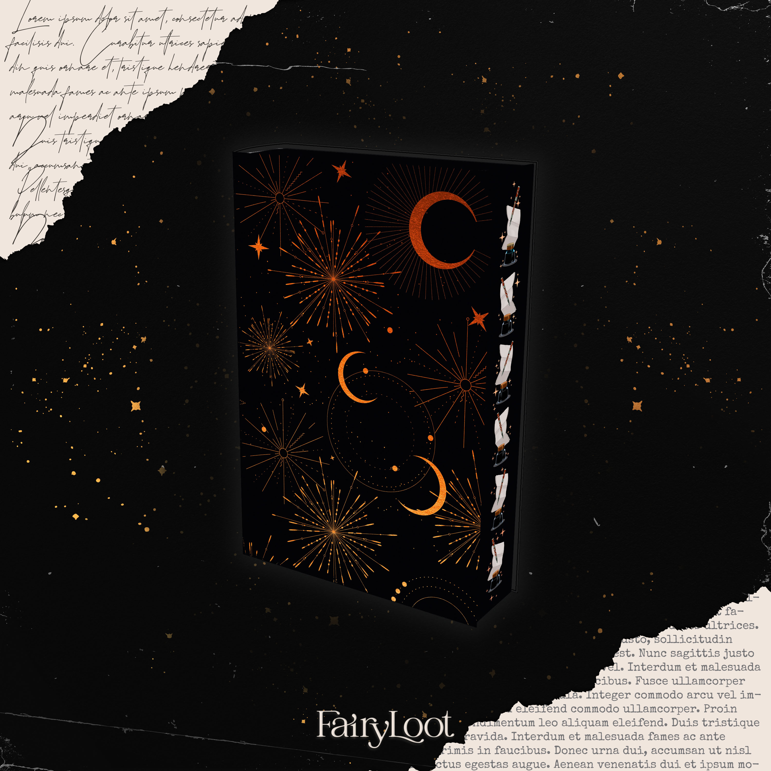 Foiled hardcover & sprayed edge (publisher image)