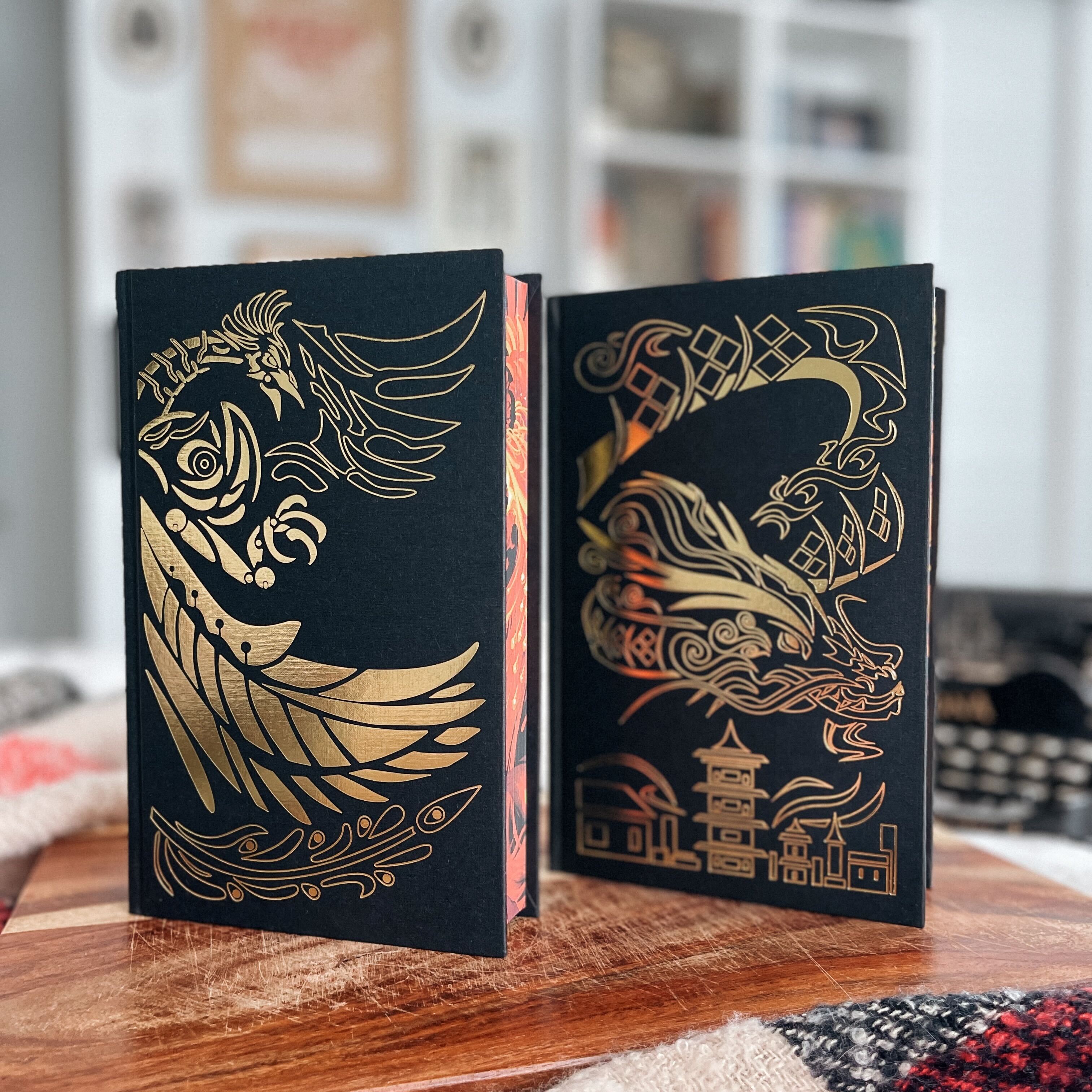 Real photo: set foiled hardcovers (both books)